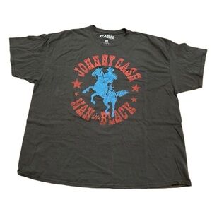 🍁CLOSET CLEAROUT🍁Johnny Cash Men's Graphic Band Cotton T-Shirt Size XL Tee